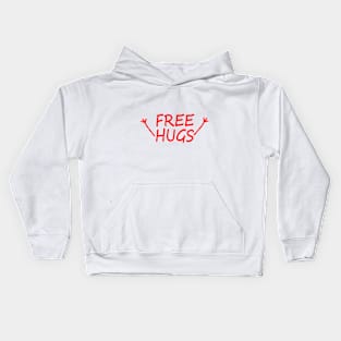 free hugs Red Kids Hoodie